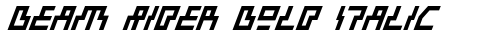 Beam Rider Bold Italic Bold Italic truetype fuente gratuito