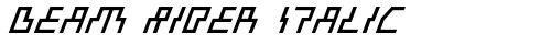 Beam Rider Italic Italic truetype fuente gratuito