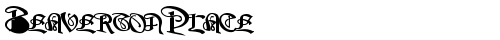 BeavertonPlace Bold truetype шрифт