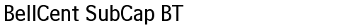 BellCent SubCap BT Sub-Caption truetype font