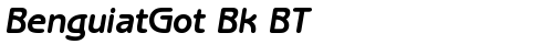 BenguiatGot Bk BT Bold Italic fonte truetype