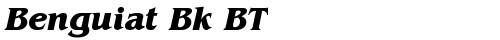 Benguiat Bk BT Bold Italic TrueType-Schriftart