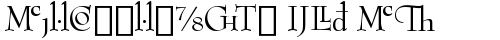 BernhardMod Ext BT Extension font TrueType