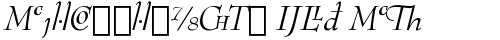 BernhardMod Ext BT Italic TrueType-Schriftart