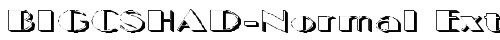 BIGCSHAD-Normal Extended Regular TrueType-Schriftart