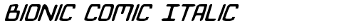 Bionic Comic Italic Italic truetype шрифт