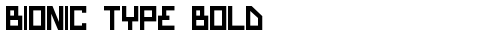 Bionic Type Bold Bold truetype fuente gratuito