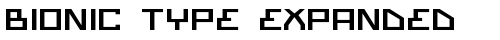 Bionic Type Expanded Expanded truetype font