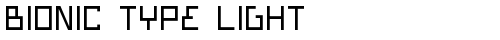 Bionic Type Light Light TrueType-Schriftart