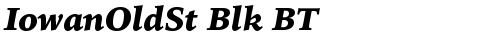 IowanOldSt Blk BT Bold Italic truetype fuente
