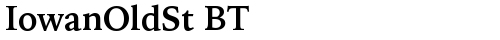 IowanOldSt BT Bold truetype шрифт