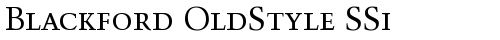 Blackford OldStyle SSi Caps Truetype-Schriftart kostenlos
