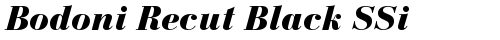 Bodoni Recut Black SSi Bold Italic fonte truetype