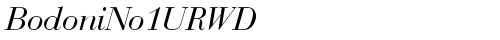 BodoniNo1URWD Italic Truetype-Schriftart kostenlos