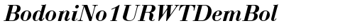 BodoniNo1URWTDemBol Italic truetype fuente
