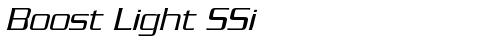 Boost Light SSi Italic truetype шрифт