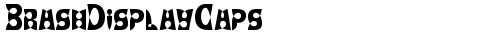 BrashDisplayCaps Regular truetype font