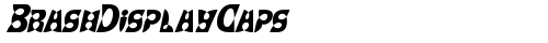 BrashDisplayCaps Italic truetype font