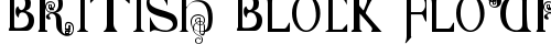 British Block Flourish, 10th c. Regular truetype шрифт бесплатно