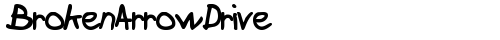 BrokenArrowDrive Bold truetype font