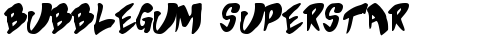 Bubblegum Superstar Regular truetype font