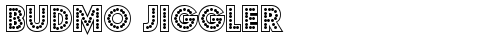 Budmo Jiggler Bold font TrueType