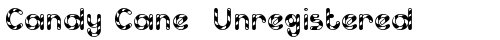 Candy Cane (Unregistered) Regular truetype font