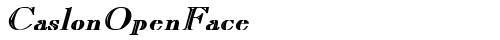 CaslonOpenFace Bold Italic TrueType-Schriftart