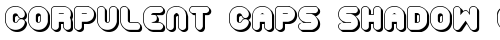 Corpulent Caps Shadow (BRK) Regular truetype font