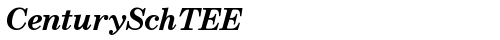 CenturySchTEE Bold Italic Truetype-Schriftart kostenlos