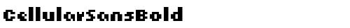 CellularSansBold Regular truetype шрифт