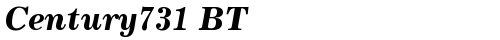 Century731 BT Bold Italic Truetype-Schriftart kostenlos