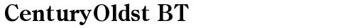 CenturyOldst BT Bold truetype шрифт