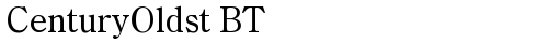 CenturyOldst BT Roman font TrueType