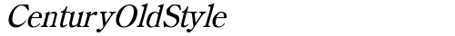 CenturyOldStyle Italic Truetype-Schriftart kostenlos