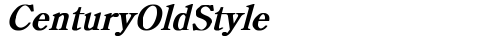 CenturyOldStyle Bold Italic Truetype-Schriftart kostenlos