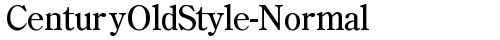 CenturyOldStyle-Normal Regular free truetype font