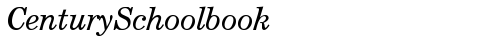 CenturySchoolbook Italic truetype font