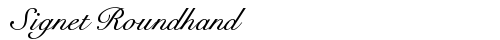 Signet Roundhand Italic TrueType-Schriftart