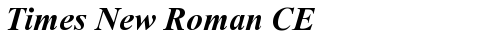 Times New Roman CE Bold Italic font TrueType