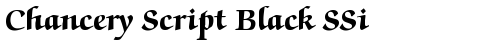Chancery Script Black SSi Bold truetype font