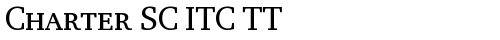 Charter SC ITC TT Regular TrueType-Schriftart