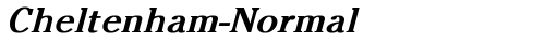 Cheltenham-Normal Bold Italic truetype шрифт