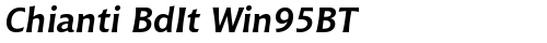 Chianti BdIt Win95BT Bold Italic truetype шрифт