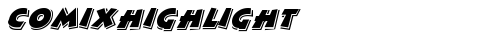 ComixHighlight Italic truetype шрифт