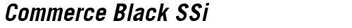 Commerce Black SSi Bold Italic truetype font