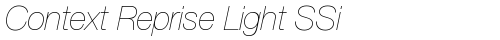 Context Reprise Light SSi Extra Light Ita truetype шрифт