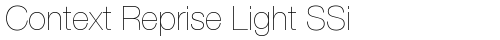 Context Reprise Light SSi Extra Light truetype шрифт