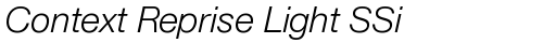 Context Reprise Light SSi Italic truetype шрифт бесплатно