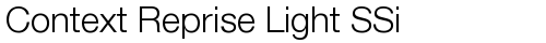 Context Reprise Light SSi Light free truetype font